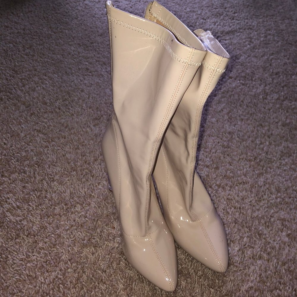 Perspex Heel Boots